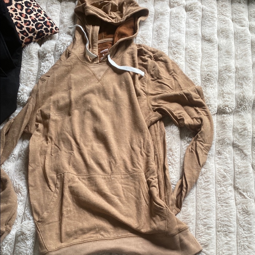 Tan Hoodie with Front Pocket